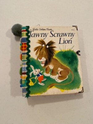 Altered Little Golden Book Tawny Scrawny Lion Junk Journal - image1